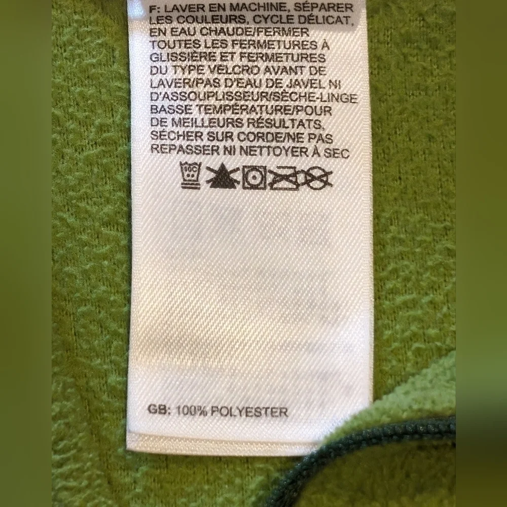 The North Face Women's Polartec 1/4 Zip Fleece Pullover Size Medium Green - Picture 7 of 11